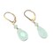 Lab-Grown Aqua Stone Briolette Gold-Filled Lever Back Earrings Crystal product 3